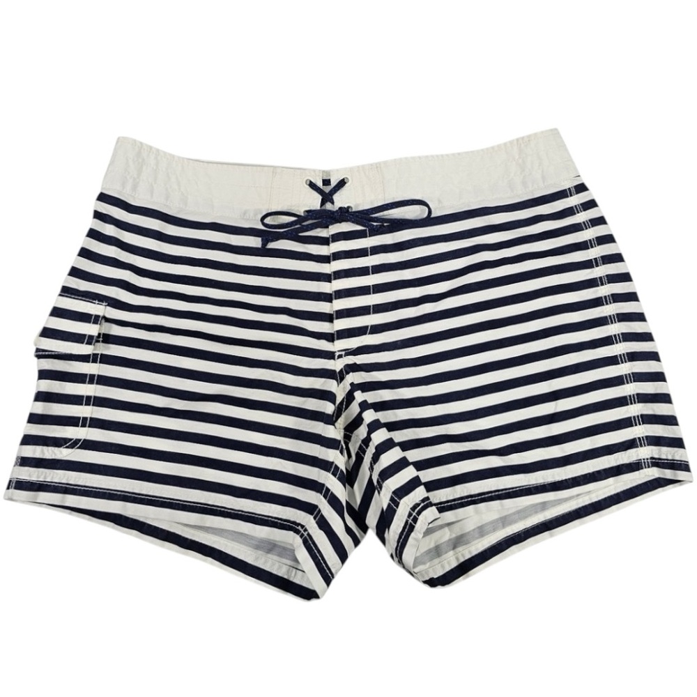 J.Crew Nautical Navy and White Striped Short | size 6